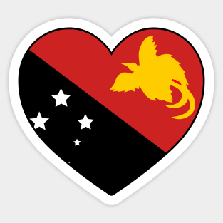 Heart - Papua New Guinea Sticker